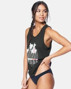 Caymans Perfect Scoop Tank Top -HURLEY Sales 3hcu2229 black 3