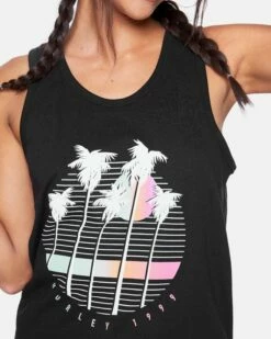 Caymans Perfect Scoop Tank Top -HURLEY Sales 3hcu2229 black 5