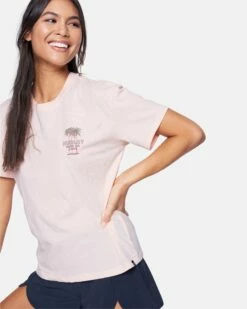 Tres Palms GF Crew Tee -HURLEY Sales 3hcu2255 washed coral 4