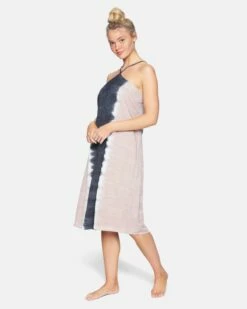 Dip Dyed Midi Dress -HURLEY Sales 3hcz8461 thunder grey dip 3