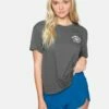 Wailer Washed Girlfriend Crew 2 Wailer Washed Girlfriend Crew -HURLEY Sales 3hcz8589 thunder grey 1