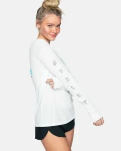 Colima Washed Boyfriend Long Sleeve 10 Colima Washed Boyfriend Long Sleeve -HURLEY Sales 3hcz8832 white 3