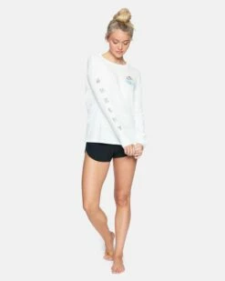 Colima Washed Boyfriend Long Sleeve 11 Colima Washed Boyfriend Long Sleeve -HURLEY Sales 3hcz8832 white 4
