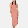 Side Slit Maxi Dress -HURLEY Sales 3hkd0248 faded rose 1
