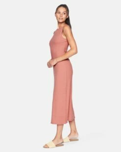 Side Slit Maxi Dress 9 Side Slit Maxi Dress -HURLEY Sales 3hkd0248 faded rose 3