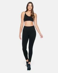 SEAMLESS PATTERNED LEGGING -HURLEY Sales 3hkp0654 caviar 4