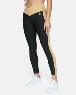 V-SHAPED COLORBLOCK LEGGING 11 V-SHAPED COLORBLOCK LEGGING -HURLEY Sales 3hkp0655 caviar iced coffee 3