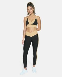 V-SHAPED COLORBLOCK LEGGING 12 V-SHAPED COLORBLOCK LEGGING -HURLEY Sales 3hkp0655 caviar iced coffee 4