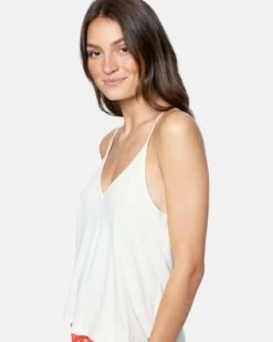 Low Back Strappy Tank -HURLEY Sales 3hkt0189 tofu 5