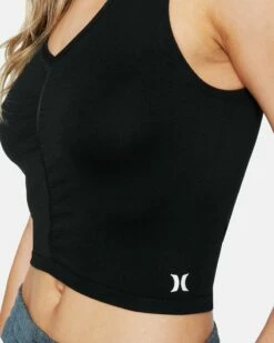 Amber Seamless Top -HURLEY Sales 3hkt0543 caviar 4
