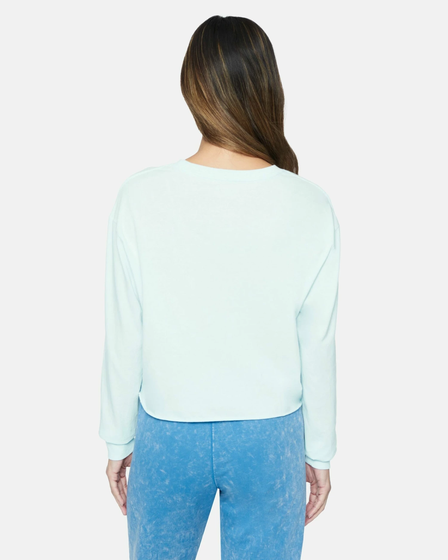 Paige Washed Cropped Boyfriend Long Sleeve Tee 4 Paige Washed Cropped Boyfriend Long Sleeve Tee - Image 2