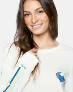Stripe Waves Classic Long Sleeve Tee 12 Stripe Waves Classic Long Sleeve Tee -HURLEY Sales 3hl1630237 tofu 5