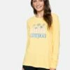 Mackenna Boyfriend Long Sleeve Tee -HURLEY Sales 3hl1640073 cornsilk 1