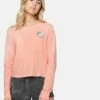 Hummel Cropped Long Sleeve Tee -HURLEY Sales 3hl2750303 coral almond 1 v2