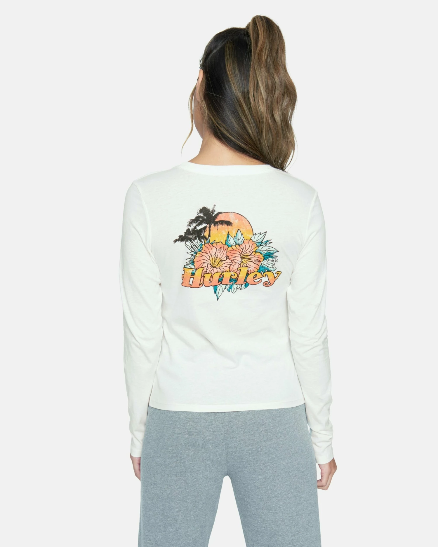 VIOLET PERFECT CREW LONG SLEEVE TEE 4 VIOLET PERFECT CREW LONG SLEEVE TEE - Image 2