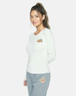 VIOLET PERFECT CREW LONG SLEEVE TEE 9 VIOLET PERFECT CREW LONG SLEEVE TEE -HURLEY Sales 3hl6720726 marshmallow 3