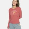 COUNTRY PERFECT CREW LONG SLEEVE TEE -HURLEY Sales 3hl6720757 mineral red 1