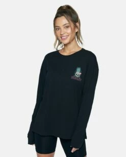 BAD APPLES GRACE OVERSIZED LONG SLEEVE TEE