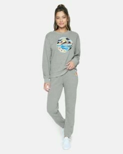 MAY FLEECE JOGGER -HURLEY Sales 3hp05080755 heather grey 4