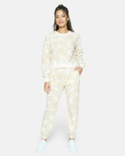 AOP FRENCH TERRY JOGGER -HURLEY Sales 3hp680 marshmallow frondy 4