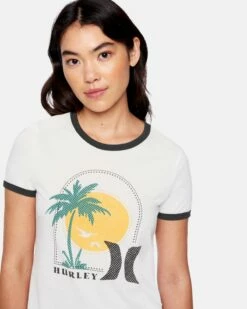 Reminisce Baby Ringer Tee -HURLEY Sales 3hs04690618 marshmallow 4