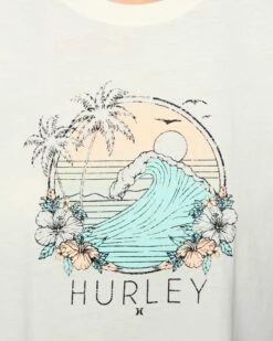 Leonna Washed Cropped Tee -HURLEY Sales 3hs1570143 tofu 5