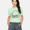 Nicks Cropped Crew Short Sleeve T-Shirt 2 Nicks Cropped Crew Short Sleeve T-Shirt -HURLEY Sales 3hs1570646 mist green 1