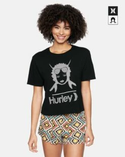 Hurley X Black Girls Surf Cropped Crew Short Sleeve T-Shirt