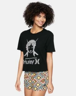 Hurley X Black Girls Surf Cropped Crew Short Sleeve T-Shirt 9 Hurley X Black Girls Surf Cropped Crew Short Sleeve T-Shirt -HURLEY Sales 3hs1570669 caviar 3