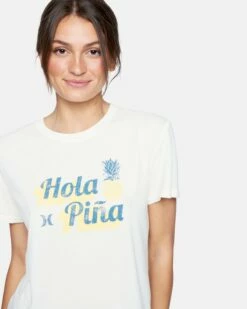 Hola Pina Washed Relaxed Girlfriend Tee -HURLEY Sales 3hs15901200 tofu 5