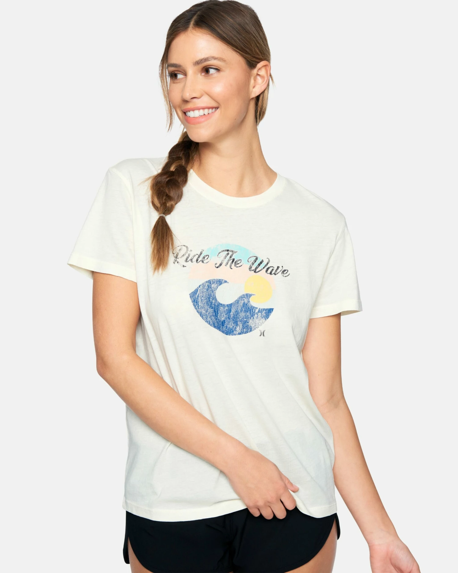 Ride N Waves Washed Relaxed Girlfriend Tee 3 Ride N Waves Washed Relaxed Girlfriend Tee