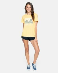 Everyday Too Washed Relaxed Girlfriend Tee -HURLEY Sales 3hs1590238 cornsilk 5
