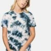 Melody Tie Dye Relaxed Girlfriend T-Shirt -HURLEY Sales 3hs159b0304 black coral tie dye 1 v2