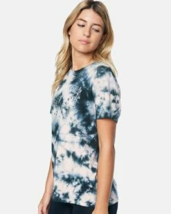 Melody Tie Dye Relaxed Girlfriend T-Shirt -HURLEY Sales 3hs159b0304 black coral tie dye 3 v2