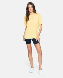 Moop Boyfriend Pocket Tee -HURLEY Sales 3hs1610234 cornsilk 4