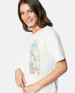 Meralynn Boyfriend Ringer Tee -HURLEY Sales 3hs1620241 tofu 5