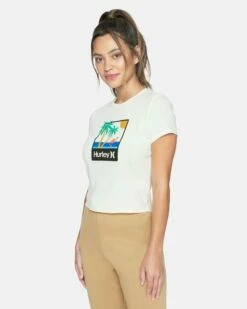 MINGO RIB BABY TEE -HURLEY Sales 3hs6690747 marshmallow 3