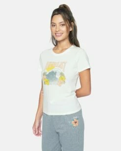 EARLY PERFECT CREW TEE -HURLEY Sales 3hs6700710 marshmallow 3