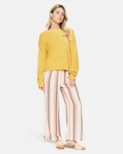 Wear It Both Ways Sweater -HURLEY Sales 3hsl0241 misted yellow 4 v2