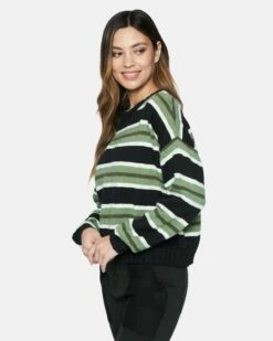 MORGAN PULLOVER SWEATER -HURLEY Sales 3hsl0621 caviar sweater 3