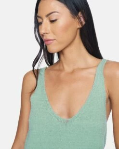 Sweater Tank -HURLEY Sales 3hst0230 green milieu 5