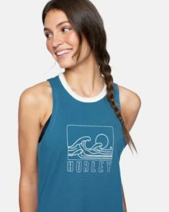 Everyday Ringer Tank 12 Everyday Ringer Tank -HURLEY Sales 3ht01550231 stellar 5