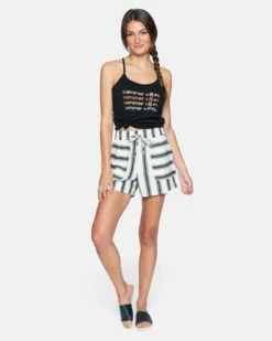 Summer Vibes Strappy Tank -HURLEY Sales 3ht0880094 black 4