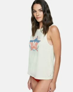 Staricana Washed Muscle Tank -HURLEY Sales 3ht1560188 tofu 3