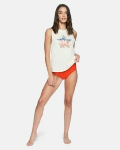 Staricana Washed Muscle Tank -HURLEY Sales 3ht1560188 tofu 4