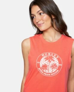 Palmicana Muscle Crewneck Tank -HURLEY Sales 3ht1560197 cayenne 5