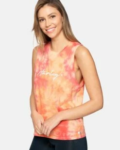 Scripty Tie Dye Muscle Tank