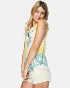 Dani Tie Dye Muscle Tank -HURLEY Sales 3ht1560283 multi tie dye 3 v2