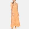 Tiered Maxi Dress -HURLEY Sales 3hwd0112 melon scatter dot 2