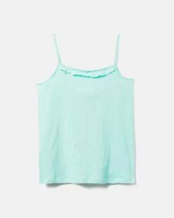 Ruffled Tank -HURLEY Sales 3hwkt0085 light dew 2